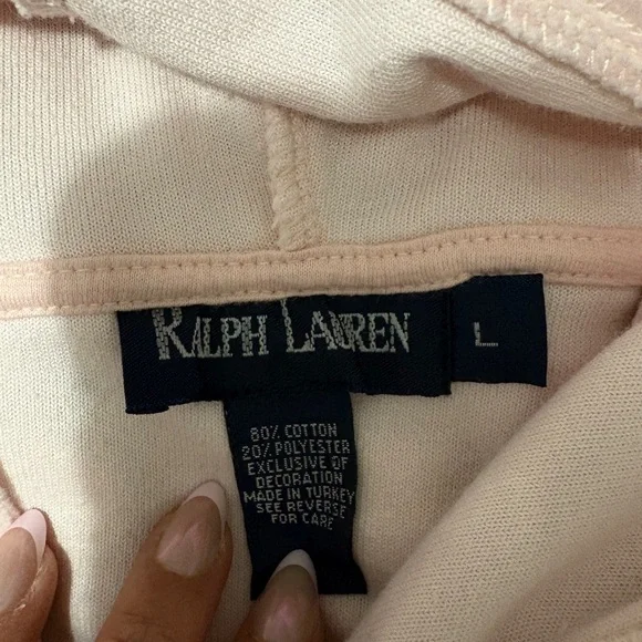 Ralph Lauren Light Pink Hoodie - Picture 2 of 3